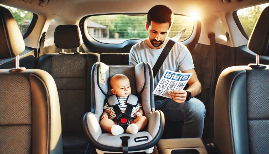 Cómo colocar la silla del bebé en el coche